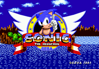 Sonic the Hedgehog [Canadian] title screen for Sega Genesis